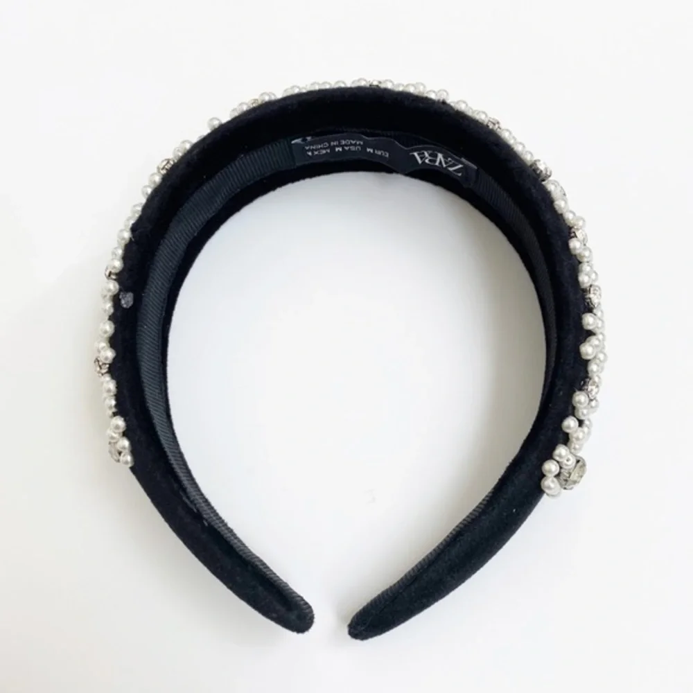 NWOT Zara pearl & rhinestone headband